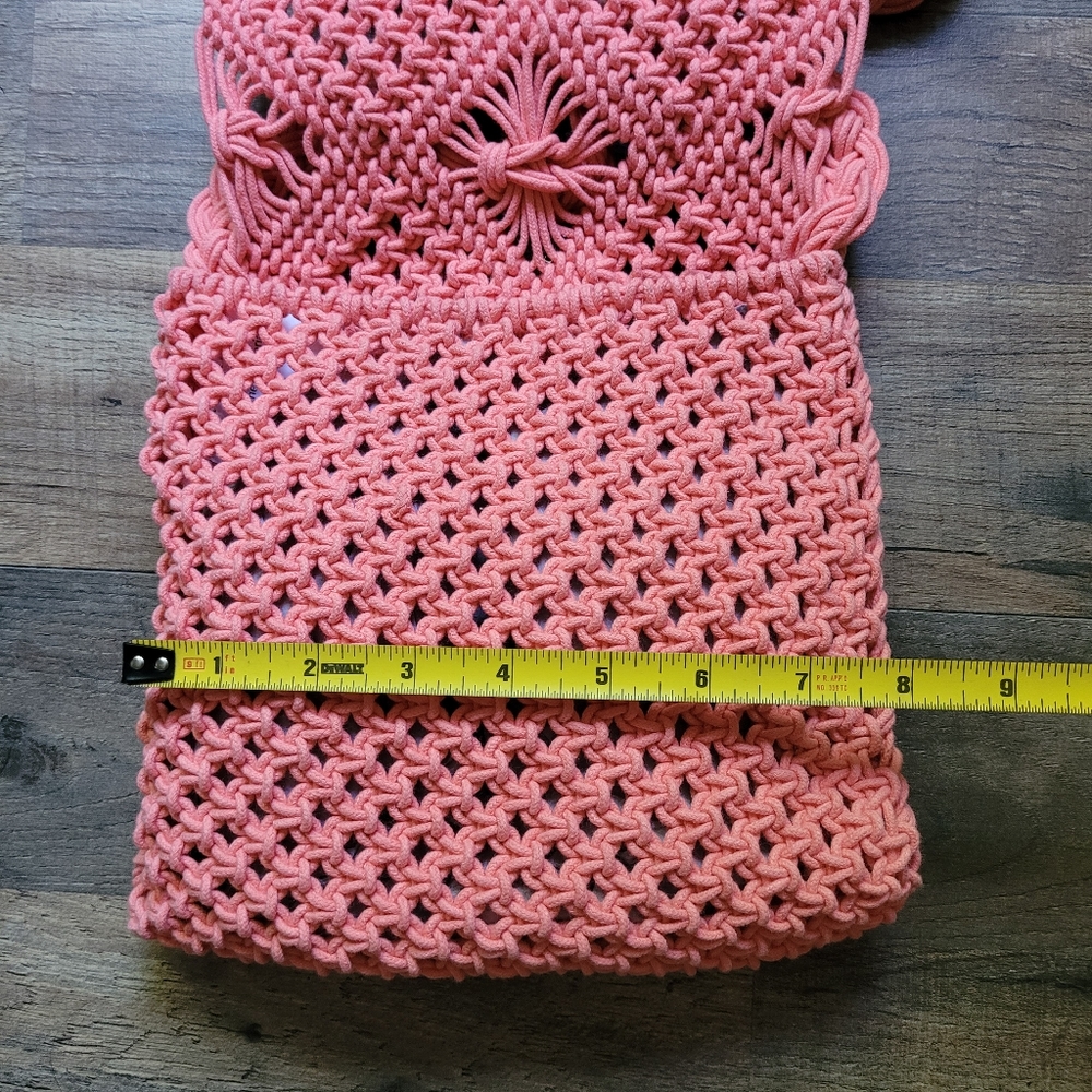 NWT No Boundaries Coral Boho Bag with Fringe - Picture 3 of 8